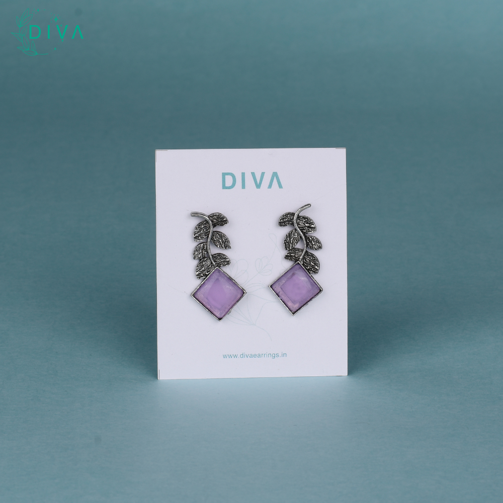 Lavender Leaf Geometry Drops