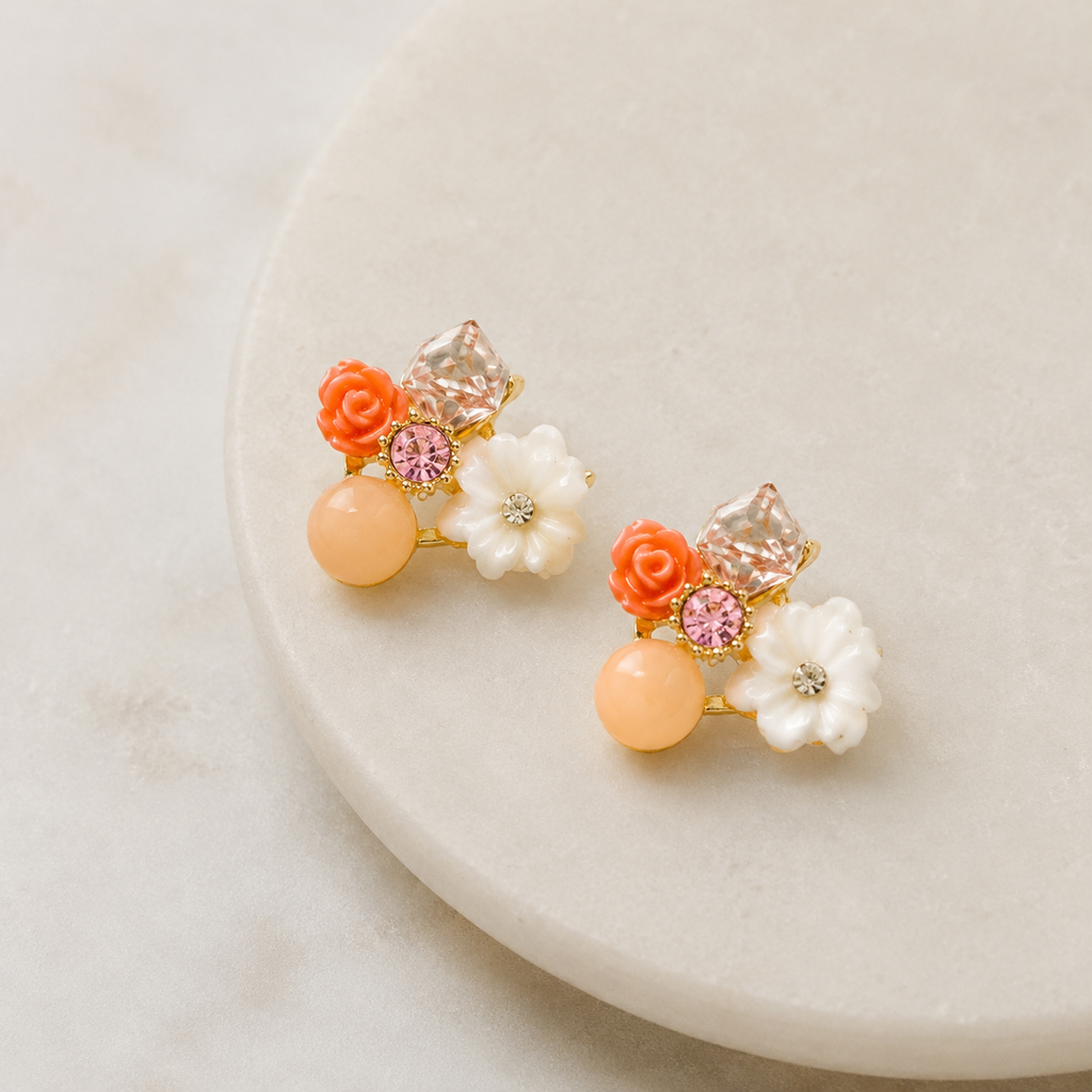 Golden Love Vault for Her - 12 Premium Earrings with Velvet Organizer