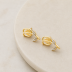 Golden Love Vault for Her - 12 Premium Earrings with Velvet Organizer
