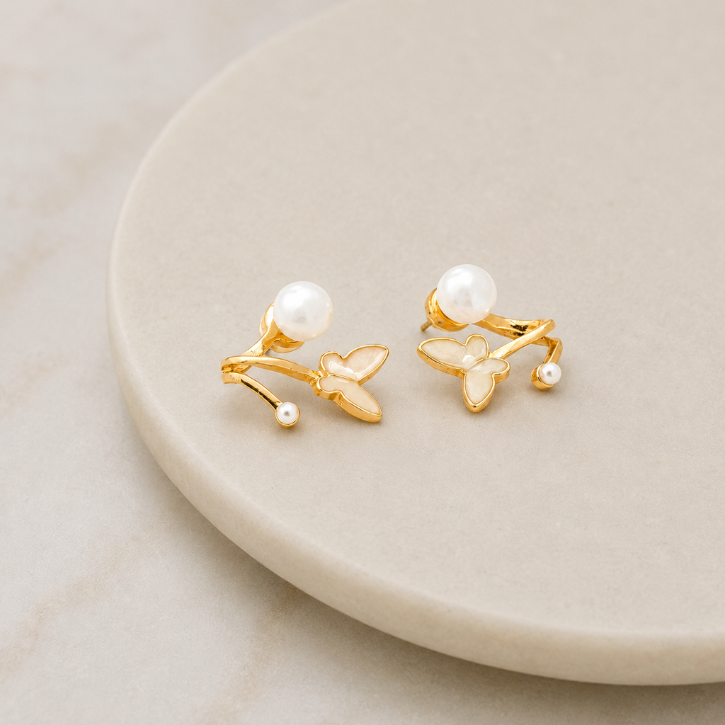 Golden Love Vault for Her - 12 Premium Earrings with Velvet Organizer