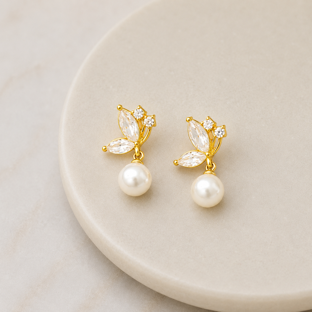 Golden Love Vault for Her - 12 Premium Earrings with Velvet Organizer