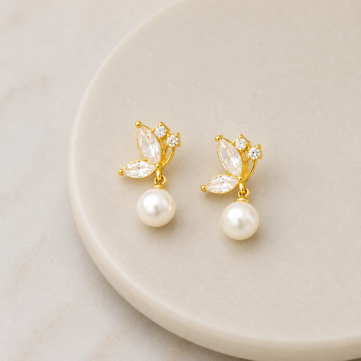 Golden Love Vault for Her - 12 Premium Earrings with Velvet Organizer
