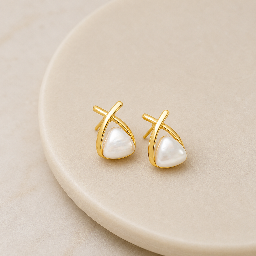 Golden Love Vault for Her - 12 Premium Earrings with Velvet Organizer