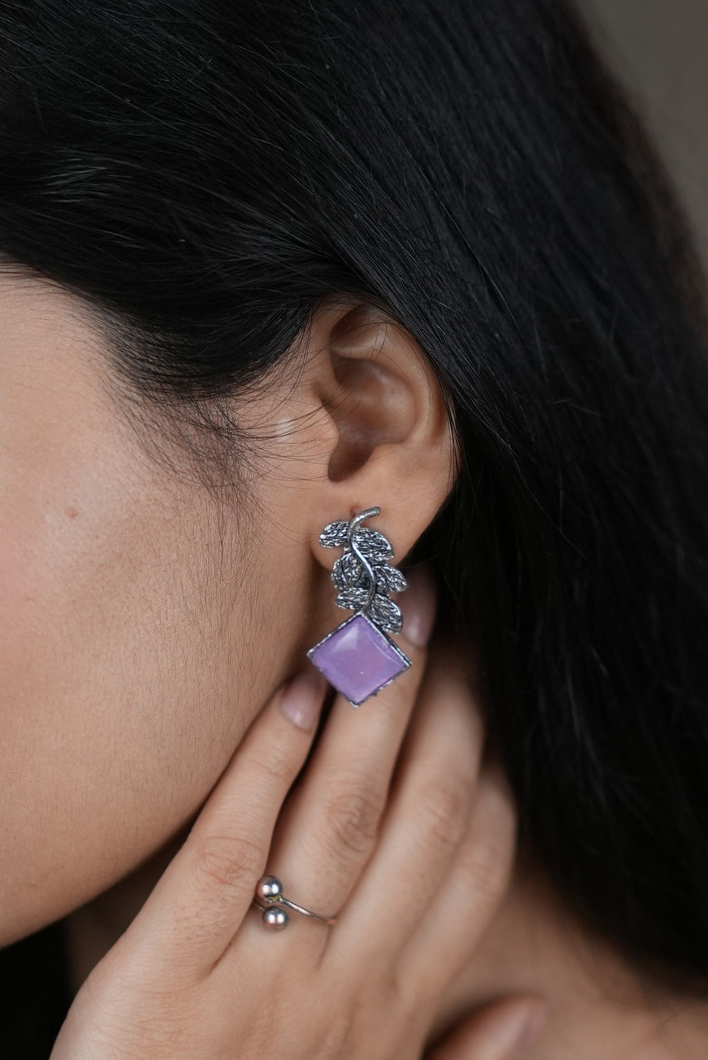 Lavender Leaf Geometry Drops