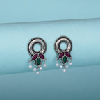 Classic Meenakari Pearl Drops