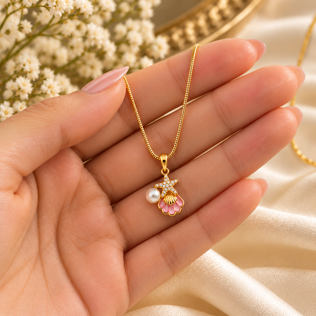 Pink Ocean Muse Necklace