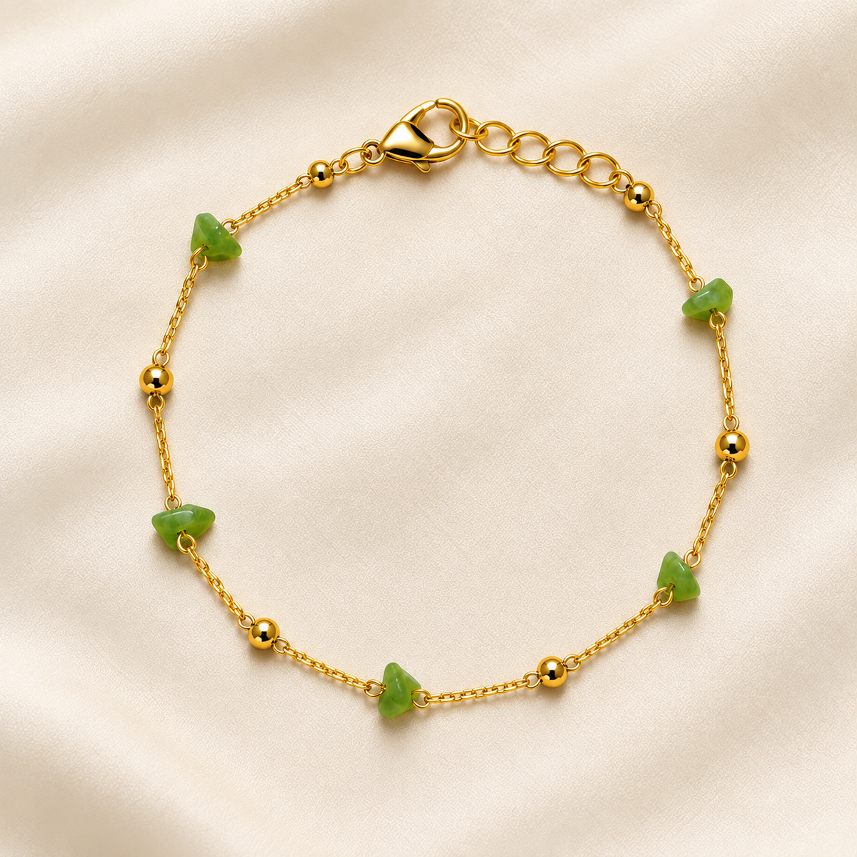 Green Bead Bracelet