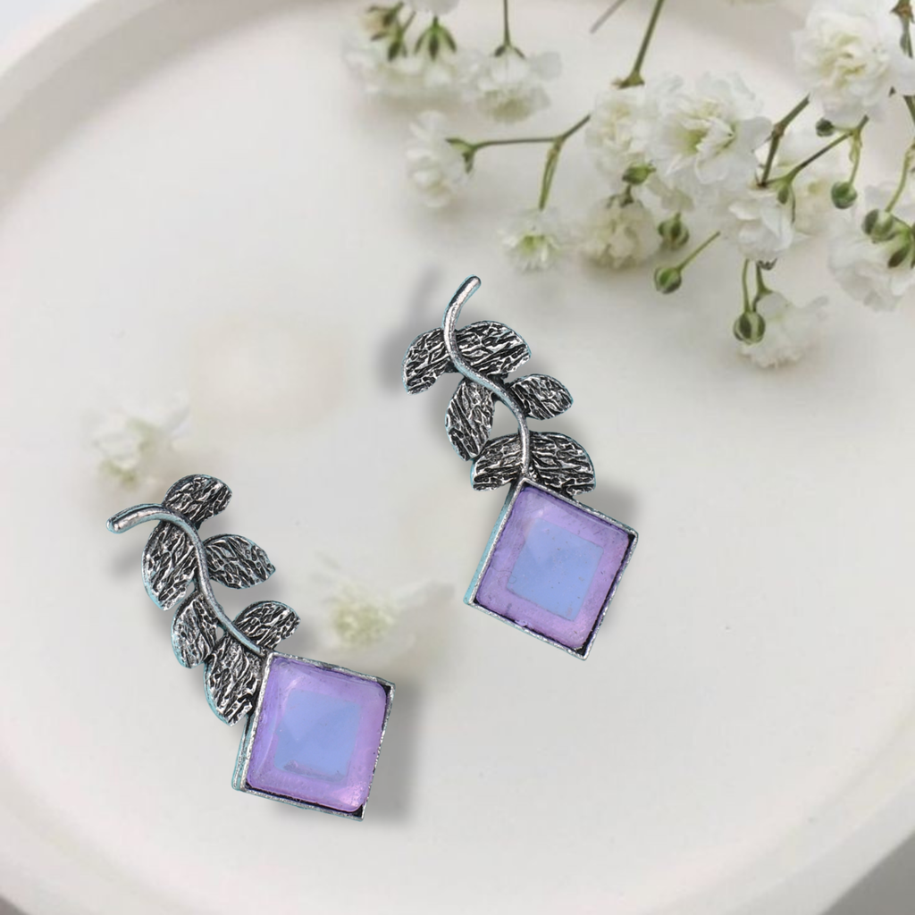 Lavender Leaf Geometry Drops