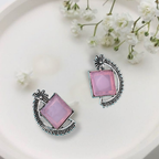 Blush Pink Stone Studs