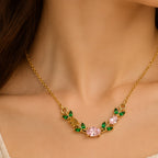 Pink Tulip Blossom Necklace