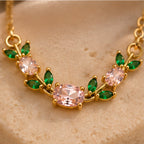 Pink Tulip Blossom Necklace