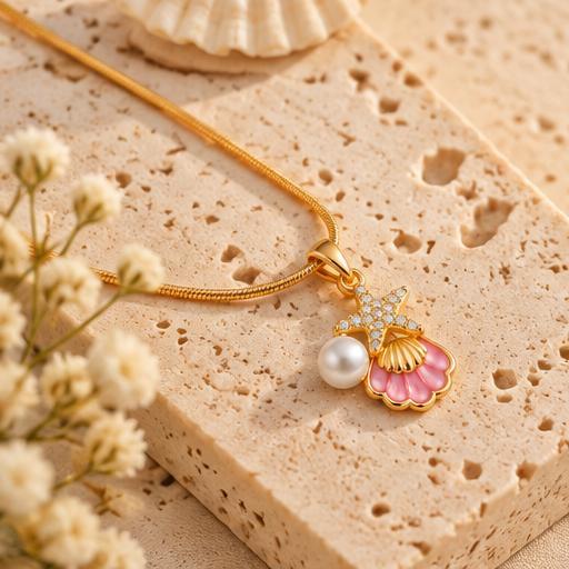 Pink Ocean Muse Necklace