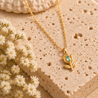 Azure Tulip Necklace